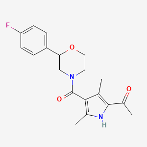 1-(4-{[2-(4-fluorophenyl)morpholin-4-yl]carbonyl}-3,5-dimethyl-1H-pyrrol-2-yl)ethanone