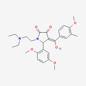 1-[2-(diethylamino)ethyl]-5-(2,5-dimethoxyphenyl)-3-hydroxy-4-(4-methoxy-3-methylbenzoyl)-1,5-dihydro-2H-pyrrol-2-one