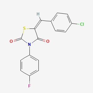 5-(4-chlorobenzylidene)-3-(4-fluorophenyl)-1,3-thiazolidine-2,4-dione