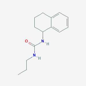 molecular formula C14H20N2O B5263699 N-propyl-N'-(1,2,3,4-tetrahydro-1-naphthalenyl)urea 