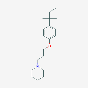 molecular formula C19H31NO B526374 1-[3-[4-(2-Methylbutan-2-yl)phenoxy]propyl]piperidine 