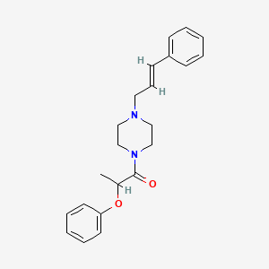 1-(2-phenoxypropanoyl)-4-(3-phenyl-2-propen-1-yl)piperazine