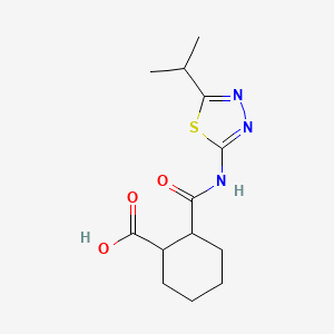 2-{[(5-isopropyl-1,3,4-thiadiazol-2-yl)amino]carbonyl}cyclohexanecarboxylic acid