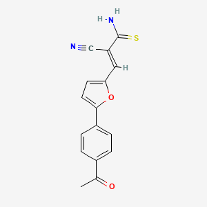 3-[5-(4-acetylphenyl)-2-furyl]-2-cyano-2-propenethioamide