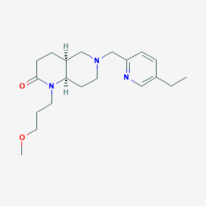 molecular formula C20H31N3O2 B5263858 (4aS*,8aR*)-6-[(5-ethylpyridin-2-yl)methyl]-1-(3-methoxypropyl)octahydro-1,6-naphthyridin-2(1H)-one 