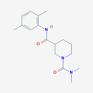 molecular formula C17H25N3O2 B5263863 N~3~-(2,5-dimethylphenyl)-N~1~,N~1~-dimethyl-1,3-piperidinedicarboxamide 