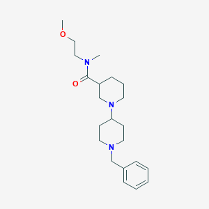 1'-benzyl-N-(2-methoxyethyl)-N-methyl-1,4'-bipiperidine-3-carboxamide