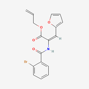 molecular formula C17H14BrNO4 B5263934 allyl 2-[(2-bromobenzoyl)amino]-3-(2-furyl)acrylate 