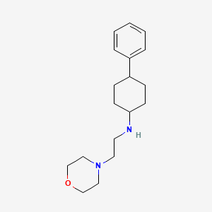 molecular formula C18H28N2O B5264013 N-[2-(4-morpholinyl)ethyl]-4-phenylcyclohexanamine 