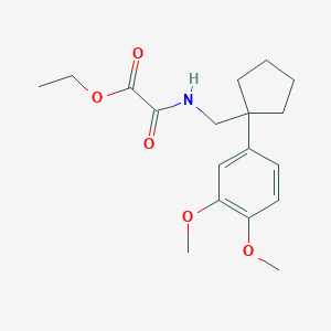 ethyl ({[1-(3,4-dimethoxyphenyl)cyclopentyl]methyl}amino)(oxo)acetate