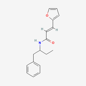 molecular formula C17H19NO2 B5264113 N-(1-benzylpropyl)-3-(2-furyl)acrylamide 