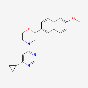 4-(6-cyclopropylpyrimidin-4-yl)-2-(6-methoxy-2-naphthyl)morpholine