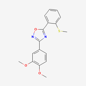 3-(3,4-dimethoxyphenyl)-5-[2-(methylthio)phenyl]-1,2,4-oxadiazole