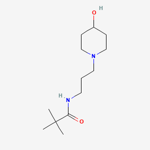 N-[3-(4-hydroxypiperidin-1-yl)propyl]-2,2-dimethylpropanamide