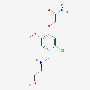 2-(5-chloro-4-{[(2-hydroxyethyl)amino]methyl}-2-methoxyphenoxy)acetamide