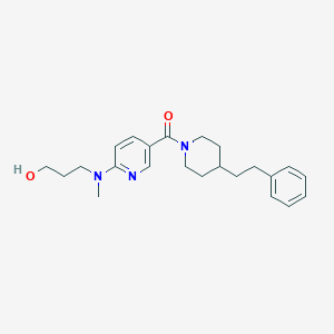 3-[methyl(5-{[4-(2-phenylethyl)piperidin-1-yl]carbonyl}pyridin-2-yl)amino]propan-1-ol