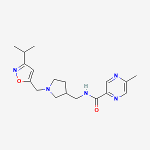 N-({1-[(3-isopropylisoxazol-5-yl)methyl]pyrrolidin-3-yl}methyl)-5-methylpyrazine-2-carboxamide