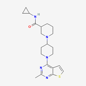 N-cyclopropyl-1'-(2-methylthieno[2,3-d]pyrimidin-4-yl)-1,4'-bipiperidine-3-carboxamide