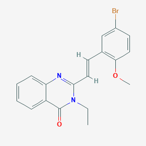 2-[2-(5-bromo-2-methoxyphenyl)vinyl]-3-ethyl-4(3H)-quinazolinone