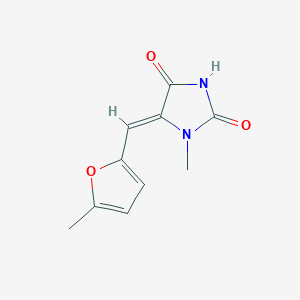 1-methyl-5-[(5-methyl-2-furyl)methylene]-2,4-imidazolidinedione