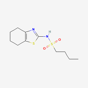 N-(4,5,6,7-tetrahydro-1,3-benzothiazol-2-yl)butane-1-sulfonamide