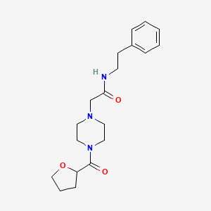 N-(2-phenylethyl)-2-[4-(tetrahydro-2-furanylcarbonyl)-1-piperazinyl]acetamide