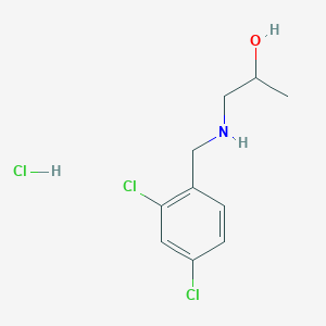 molecular formula C10H14Cl3NO B5264343 1-[(2,4-dichlorobenzyl)amino]-2-propanol hydrochloride 