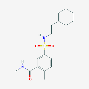 5-[2-(cyclohexen-1-yl)ethylsulfamoyl]-N,2-dimethylbenzamide