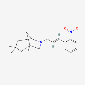 1,3,3-trimethyl-6-[3-(2-nitrophenyl)-2-propen-1-yl]-6-azabicyclo[3.2.1]octane