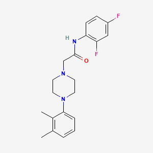 N-(2,4-difluorophenyl)-2-[4-(2,3-dimethylphenyl)-1-piperazinyl]acetamide