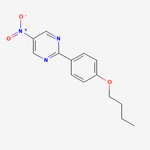 molecular formula C14H15N3O3 B5264359 2-(4-butoxyphenyl)-5-nitropyrimidine 