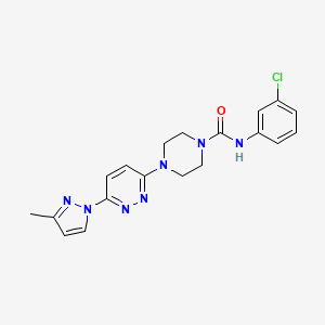 N-(3-chlorophenyl)-4-[6-(3-methyl-1H-pyrazol-1-yl)-3-pyridazinyl]-1-piperazinecarboxamide