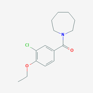 molecular formula C15H20ClNO2 B5264395 1-(3-chloro-4-ethoxybenzoyl)azepane 