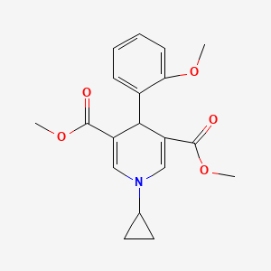 dimethyl 1-cyclopropyl-4-(2-methoxyphenyl)-1,4-dihydro-3,5-pyridinedicarboxylate