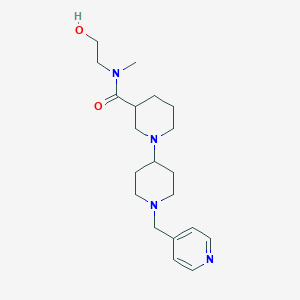 N-(2-hydroxyethyl)-N-methyl-1'-(pyridin-4-ylmethyl)-1,4'-bipiperidine-3-carboxamide