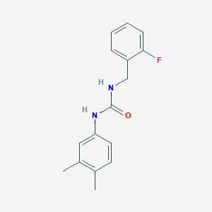 molecular formula C16H17FN2O B5264427 N-(3,4-dimethylphenyl)-N'-(2-fluorobenzyl)urea 