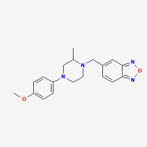 5-{[4-(4-methoxyphenyl)-2-methyl-1-piperazinyl]methyl}-2,1,3-benzoxadiazole