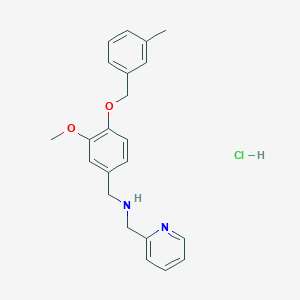 {3-methoxy-4-[(3-methylbenzyl)oxy]benzyl}(2-pyridinylmethyl)amine hydrochloride