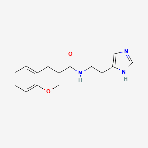 N-[2-(1H-imidazol-4-yl)ethyl]chromane-3-carboxamide