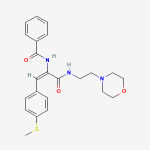 N-[2-[4-(methylthio)phenyl]-1-({[2-(4-morpholinyl)ethyl]amino}carbonyl)vinyl]benzamide