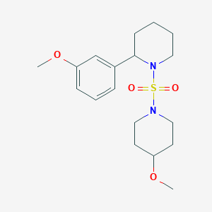 2-(3-methoxyphenyl)-1-[(4-methoxy-1-piperidinyl)sulfonyl]piperidine