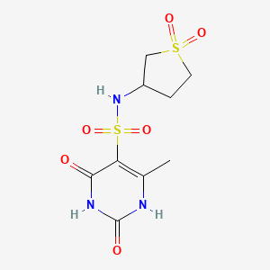 N-(1,1-dioxidotetrahydro-3-thienyl)-6-methyl-2,4-dioxo-1,2,3,4-tetrahydropyrimidine-5-sulfonamide