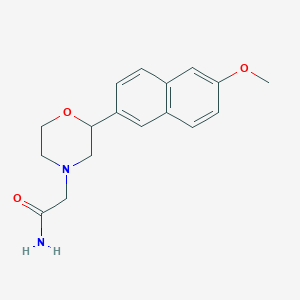 2-[2-(6-methoxy-2-naphthyl)morpholin-4-yl]acetamide