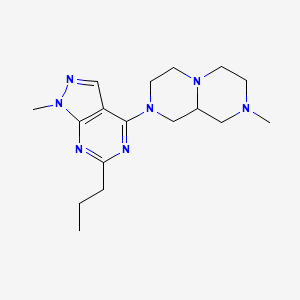 2-methyl-8-(1-methyl-6-propyl-1H-pyrazolo[3,4-d]pyrimidin-4-yl)octahydro-2H-pyrazino[1,2-a]pyrazine