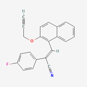 2-(4-fluorophenyl)-3-[2-(2-propyn-1-yloxy)-1-naphthyl]acrylonitrile