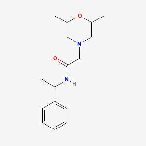 2-(2,6-dimethyl-4-morpholinyl)-N-(1-phenylethyl)acetamide