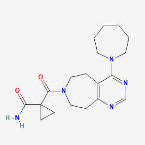 1-[(4-azepan-1-yl-5,6,8,9-tetrahydro-7H-pyrimido[4,5-d]azepin-7-yl)carbonyl]cyclopropanecarboxamide