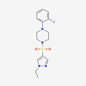 1-[(1-ethyl-1H-pyrazol-4-yl)sulfonyl]-4-(2-fluorophenyl)piperazine