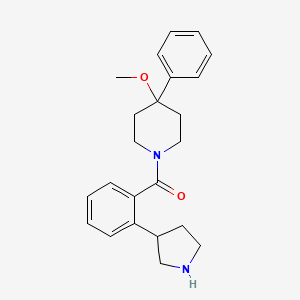 4-methoxy-4-phenyl-1-[2-(3-pyrrolidinyl)benzoyl]piperidine hydrochloride