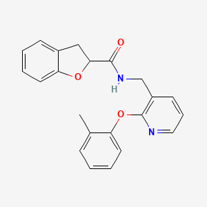 N-{[2-(2-methylphenoxy)pyridin-3-yl]methyl}-2,3-dihydro-1-benzofuran-2-carboxamide